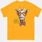 Camisa hombre naranja con jirafa Hipster